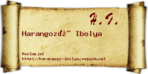 Harangozó Ibolya névjegykártya